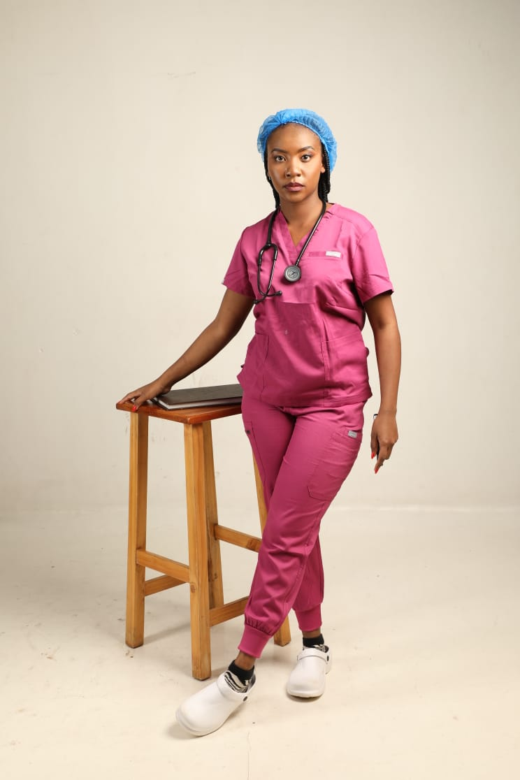 Performance Jogger Series Medical Scrubs - Magenta