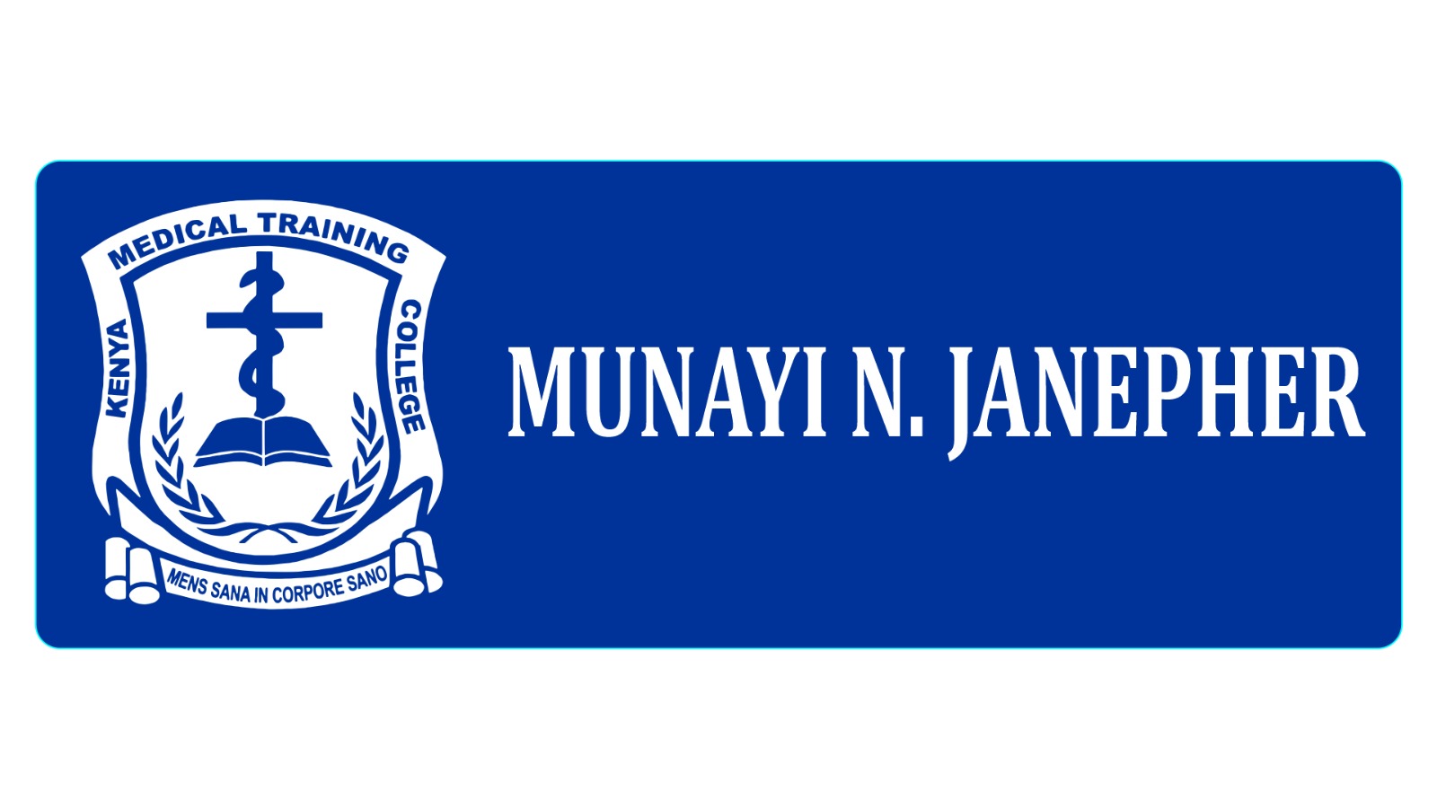 Customised Plastic Medical Name Tag / Badge