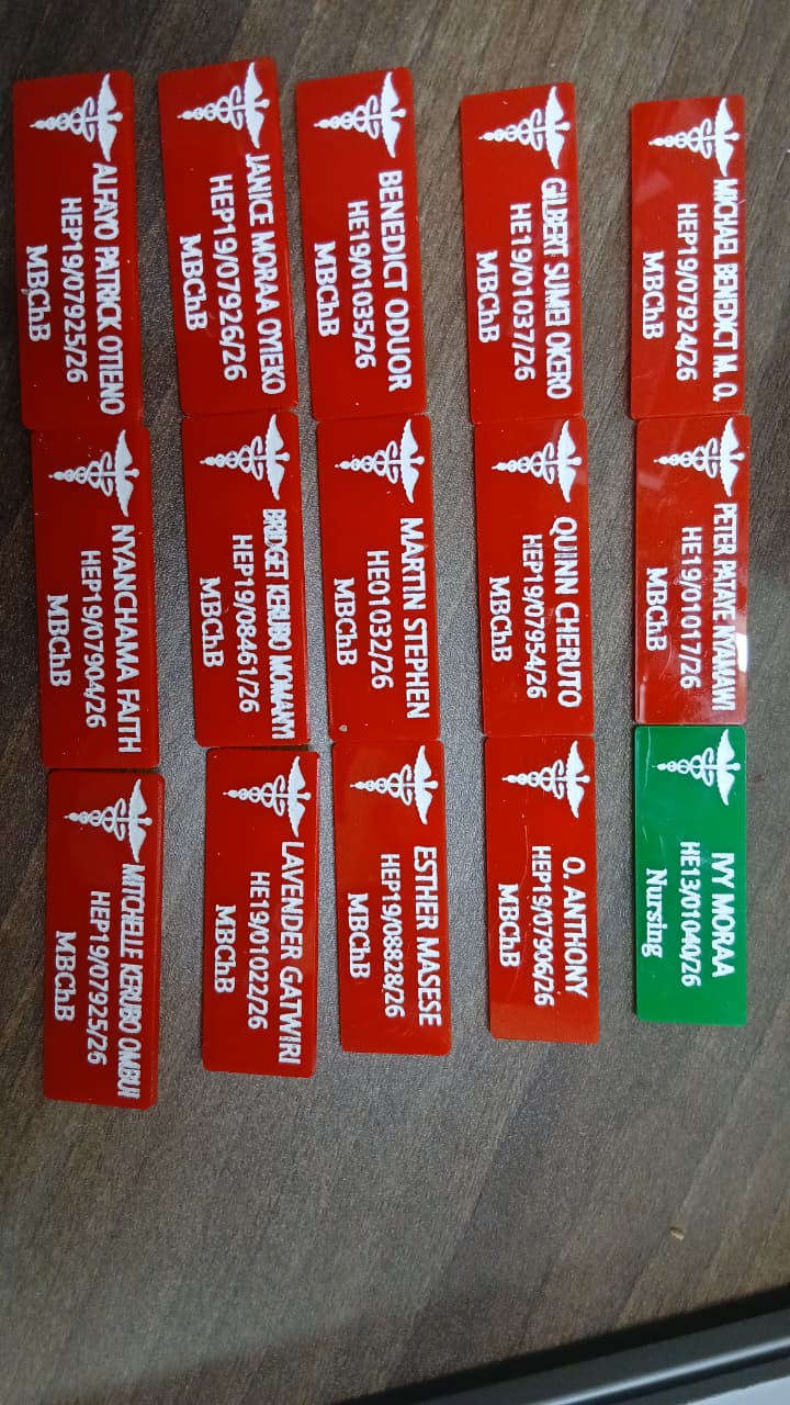 Customised Plastic Medical Name Tag / Badge