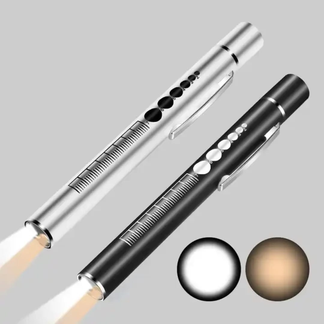 Professional Black Rechargeable LED Pen Torch