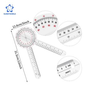 12-Inch Large Goniometer – Joint Range of Motion Measuring Tool