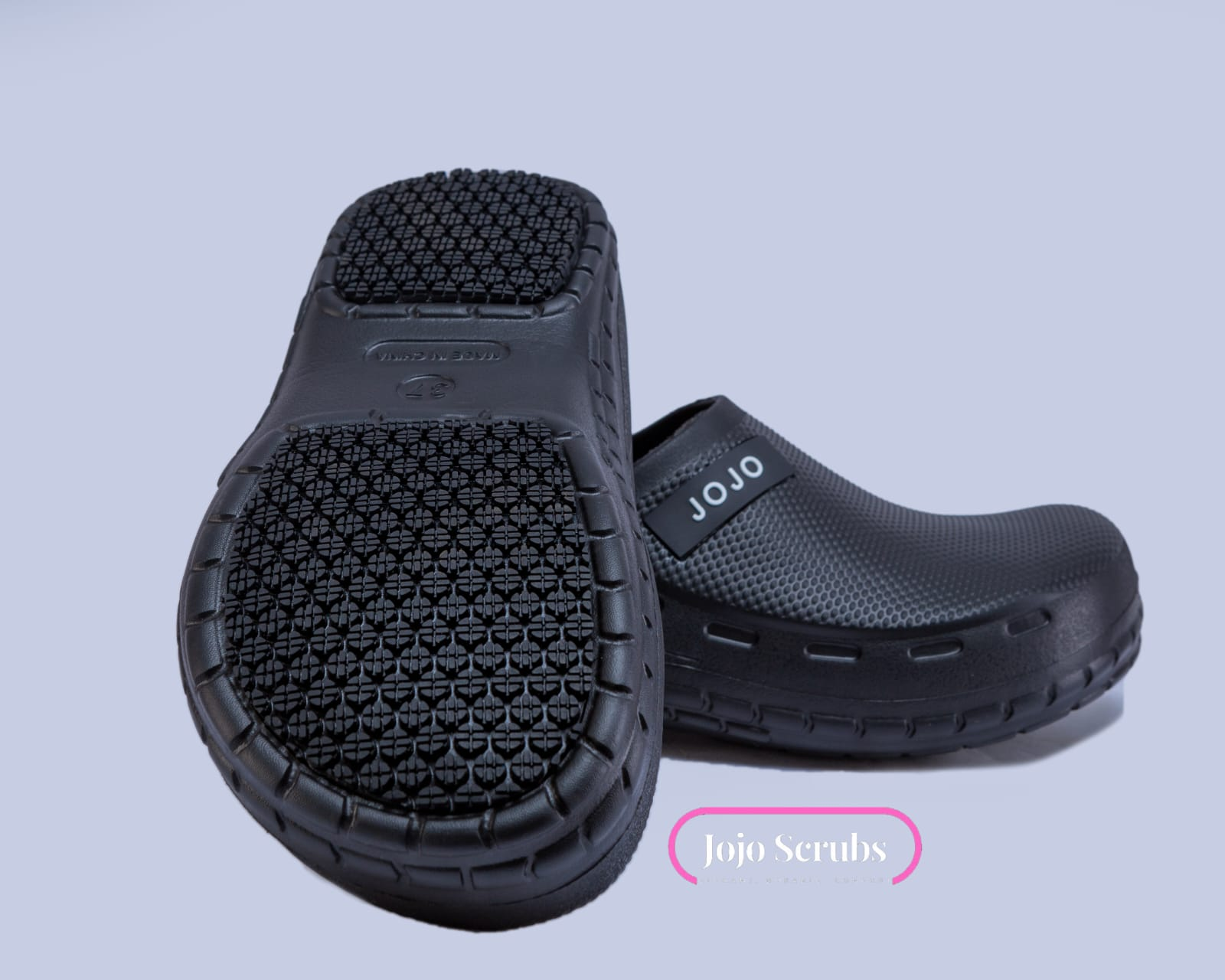 Professional Anti-Slip Theatre Clogs - Black