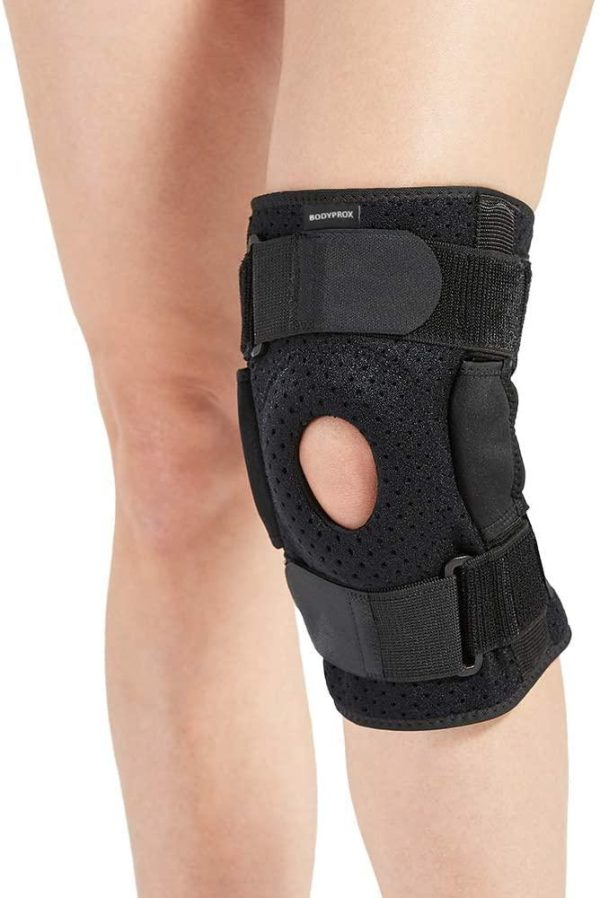 Hinged Knee Brace – Adjustable Knee Support with Side Stabilizers