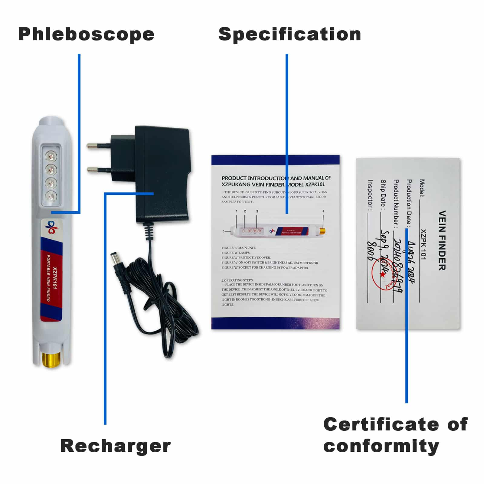 Portable Handheld Vein Finder – LED Vein Locator