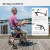 2-in-1 Rollator Walker & Transport Chair – Foldable Aluminium