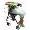 2-in-1 Rollator Walker & Transport Chair – Foldable Aluminium