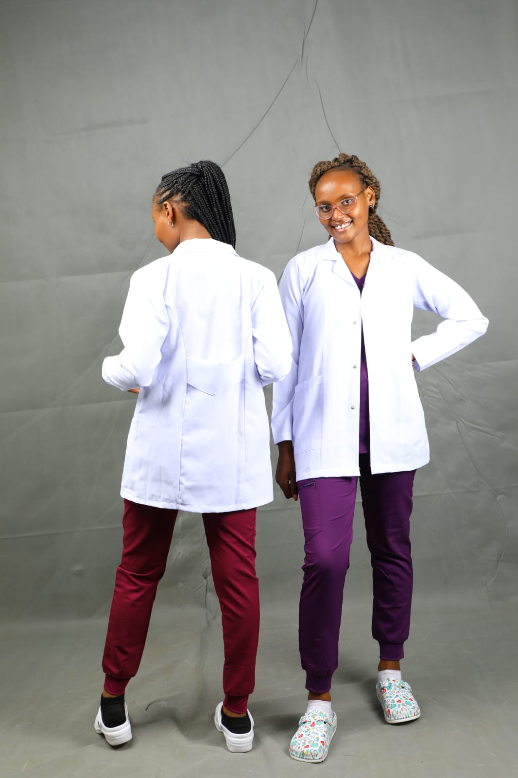 Professional Press-Button Clinical Lab Coat