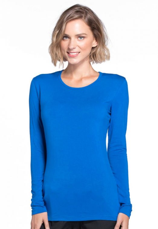 Women’s Long Sleeve Knitted Comfort Underscrub Tee