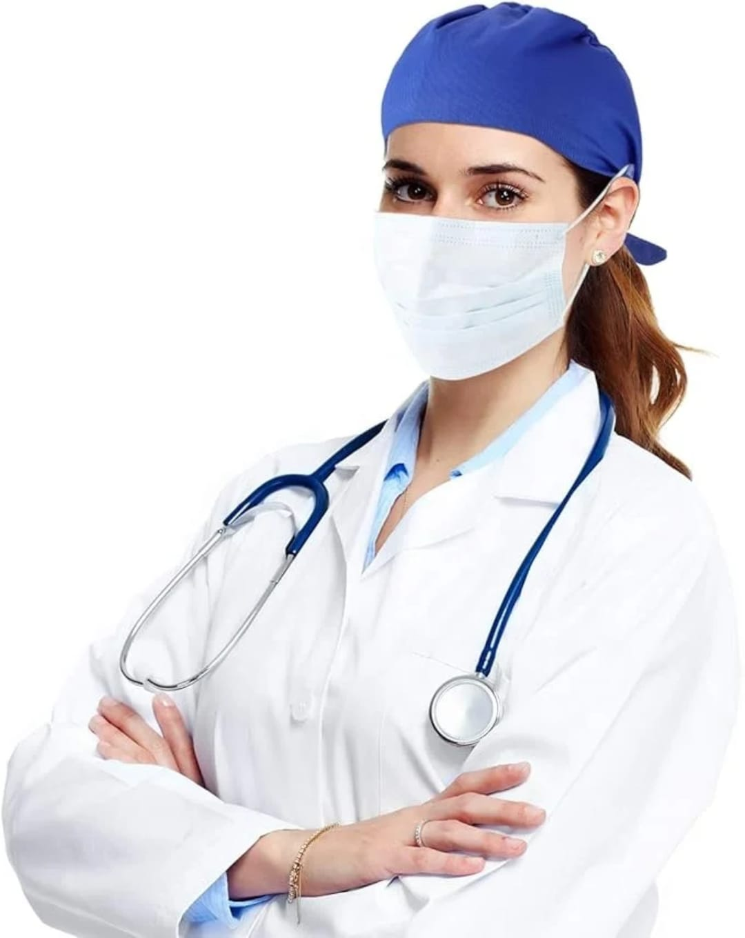 Professional Unisex Surgical Headcap - Royal Blue