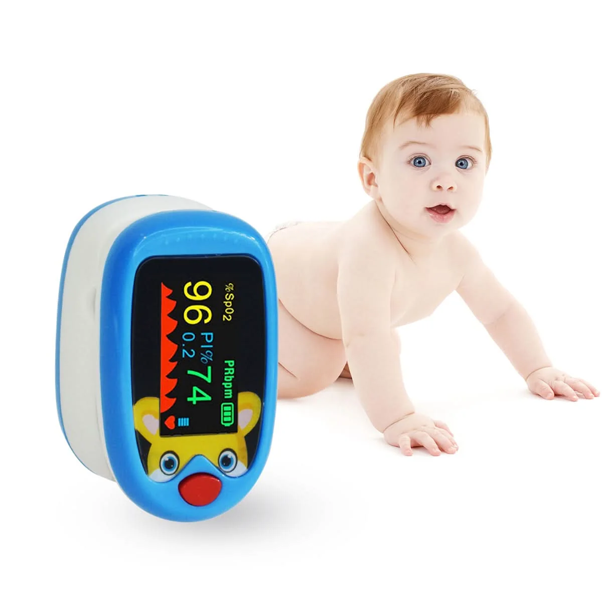 Pediatric Fingertip Pulse Oximeter – Battery Powered