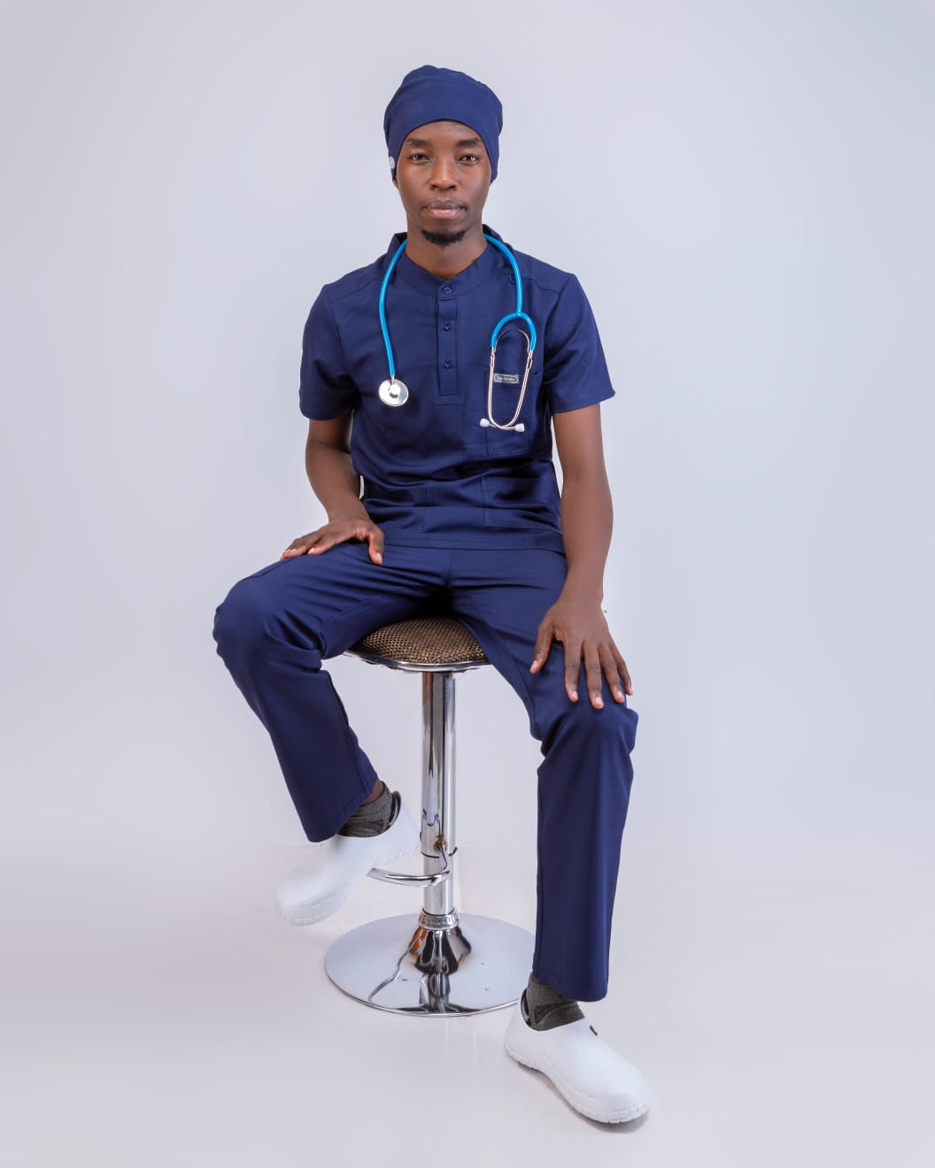 Prime Fit Collection - Chinese Collar Scrub Set