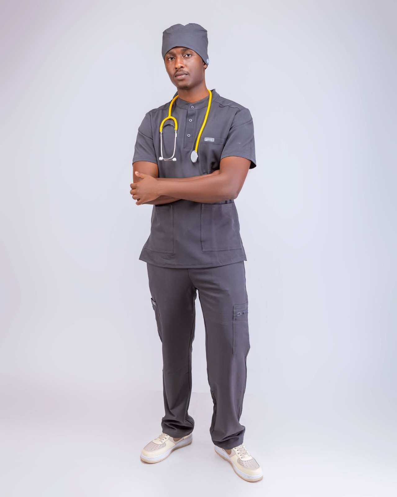 Prime Fit Collection - Chinese Collar Scrub Set
