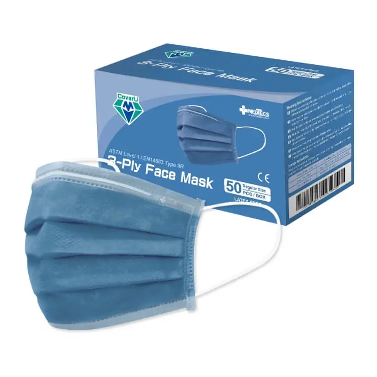 Disposable Surgical 3 Ply Face Masks Box